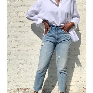 NEW BOYISH The Billy Skinny Jean High Rise Ankle Blue 28